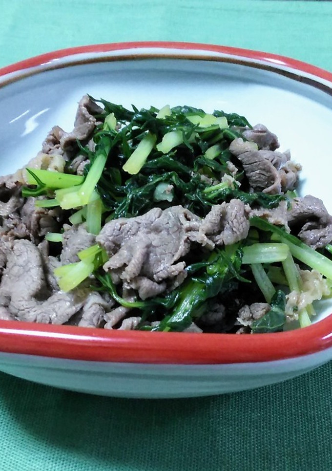 牛肉と水菜のさっと煮-レシピのメイン写真