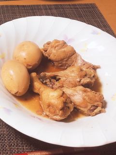 手羽元と卵のポン酢煮-レシピのメイン写真