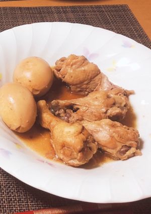 手羽元と卵のポン酢煮-レシピのメイン写真