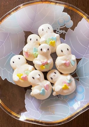 雪だるまのメレンゲクッキー-レシピのメイン写真