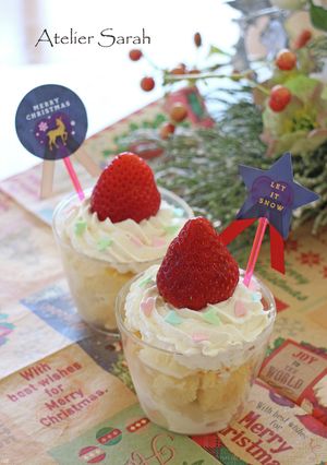 子供と一緒に作る♪クリスマスカップケーキ-レシピのメイン写真