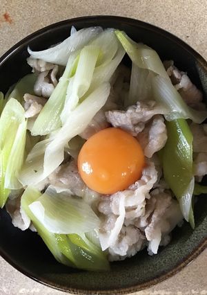 フライパンを使わない鍋キューブ塩豚丼-レシピのメイン写真
