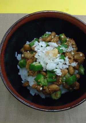 納豆オクラ丼by草津市-レシピのメイン写真