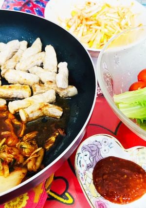 フライパンで韓国焼肉！サムギョプサル風-レシピのメイン写真