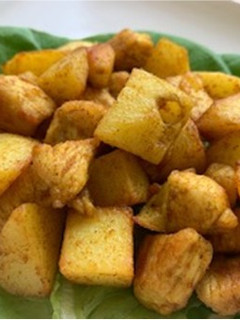 「減らソルト」カレー風ジャーマンポテト-レシピのメイン写真