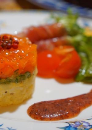 セルクルdeサーモンとポテトの前菜-レシピのメイン写真