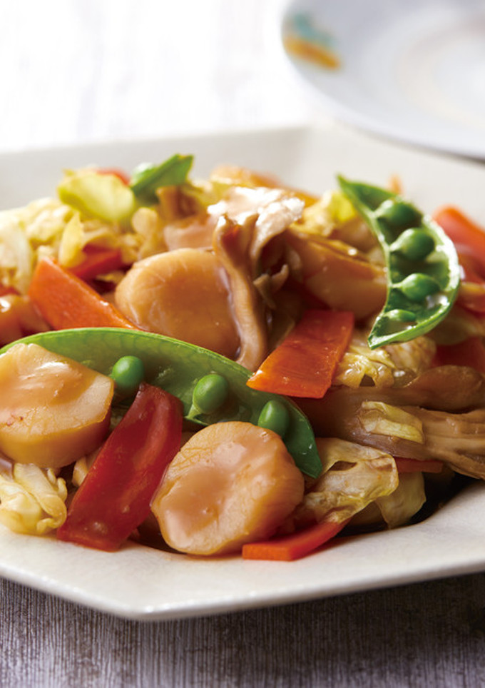 帆立と野菜のオイスターソース炒め-レシピのメイン写真