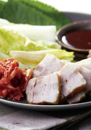 韓国風蒸し豚【レンジで8分】-レシピのメイン写真