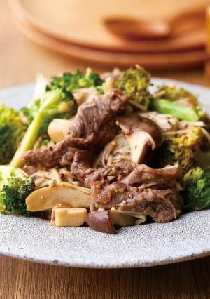 牛肉の粒マスタード炒め風【レンジで5分】-レシピのメイン写真