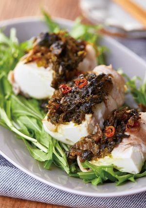 豆腐の高菜蒸し【レンジで5分】-レシピのメイン写真