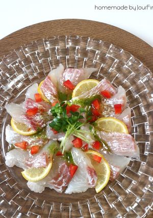 鯛のカルパッチョ-レシピのメイン写真
