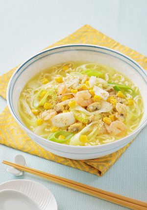シーフードミックスで♪海鮮塩らーめん-レシピのメイン写真