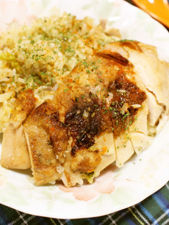 ローストチキンリメイク☆炊き込みピラフ-レシピのメイン写真