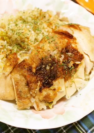 ローストチキンリメイク☆炊き込みピラフ-レシピのメイン写真