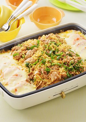 サッポロ一番 トマトチーズ鉄板めん-レシピのメイン写真
