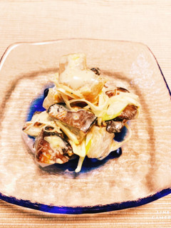鶏レバーと蒟蒻のからしマヨ和え-レシピのメイン写真