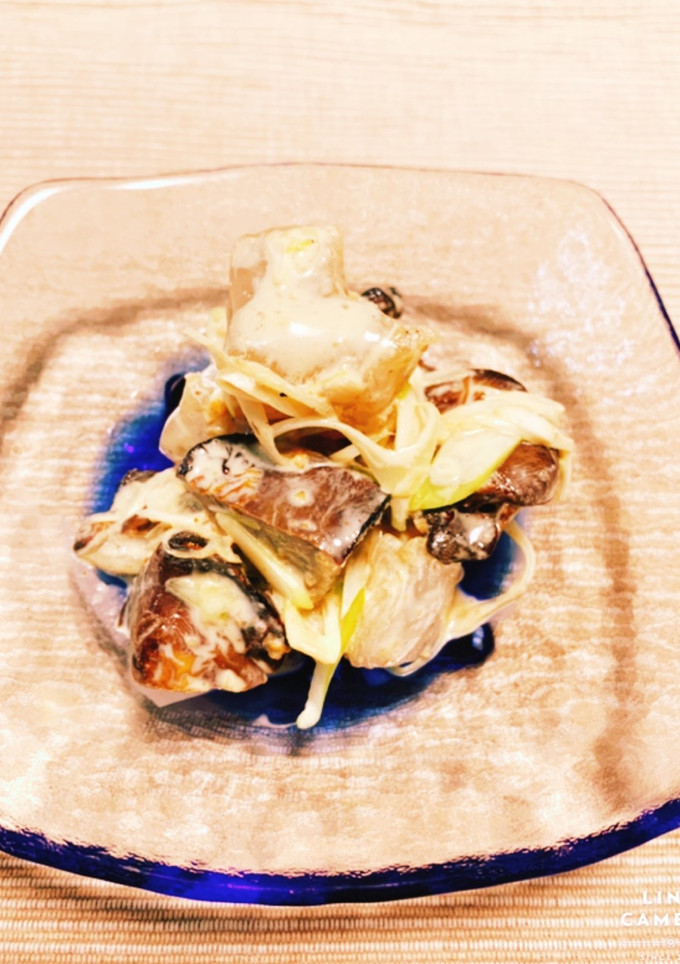 鶏レバーと蒟蒻のからしマヨ和え-レシピのメイン写真