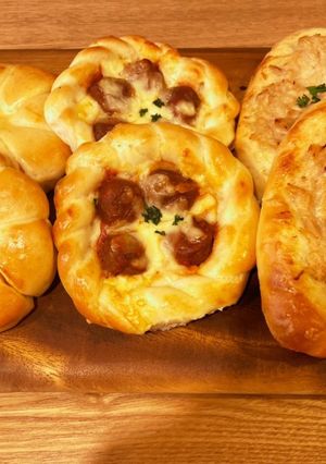 冷めても美味しい！3種の惣菜パン②-レシピのメイン写真