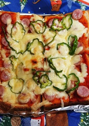 簡単な食パンピザ-レシピのメイン写真