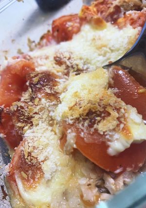 なんちゃってツナとトマトのオーブン焼き-レシピのメイン写真