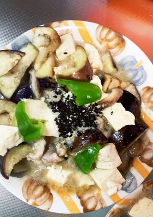 全てレンジ豚こま白麻婆豆腐&茄子-レシピのメイン写真