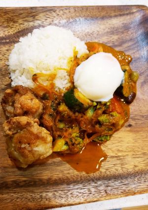 温泉卵スパイスカレー-レシピのメイン写真