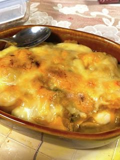 かぼちゃの煮物リメイク*マヨチーズ焼き-レシピのメイン写真