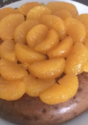 ココア風味ケーキwithみかん(試作)-レシピのメイン写真