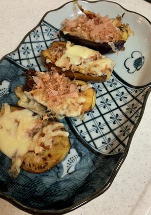 茄子の鰹節チーズ焼き-レシピのメイン写真