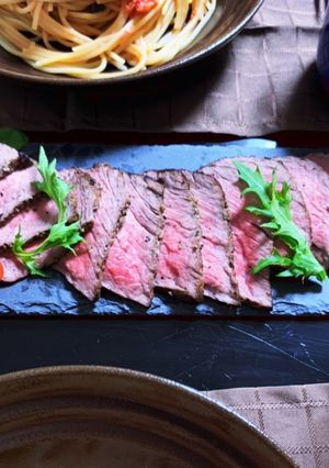 失敗しない！湯煎でローストビーフ-レシピのメイン写真