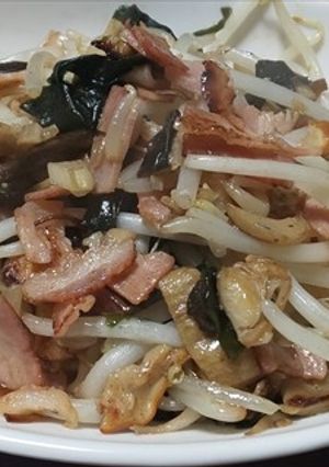 天然キノコ3種などの・もやし炒め-レシピのメイン写真