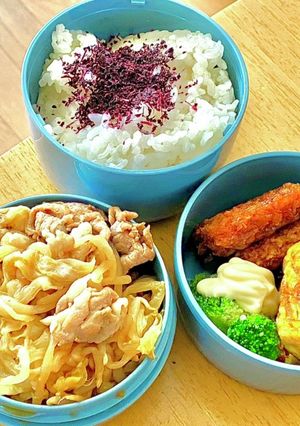豚もやしandキャベツ! タロの弁当83-レシピのメイン写真