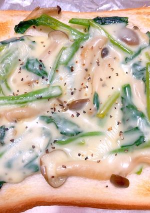 ほうれん草ソテーのチーズトースト☆-レシピのメイン写真