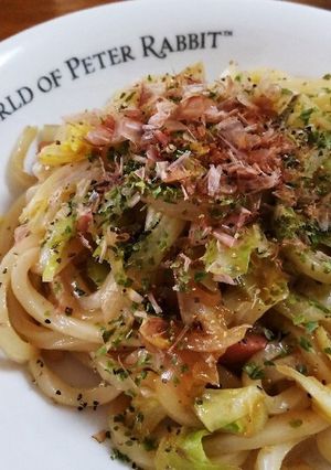 うどんスープの素で焼きうどん-レシピのメイン写真