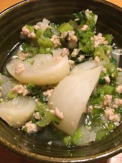 とろとろ!かぶのそぼろ煮 +°.-レシピのメイン写真