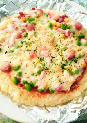 冷凍ご飯で簡単☆ライスピザ！-レシピのメイン写真