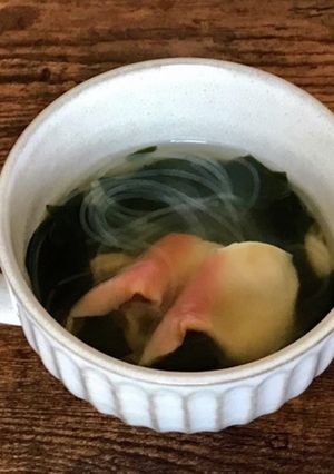 ホッキ貝の春雨わかめスープ-レシピのメイン写真