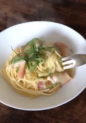 ホッキ貝のパスタ ガーリックバター風味-レシピのメイン写真