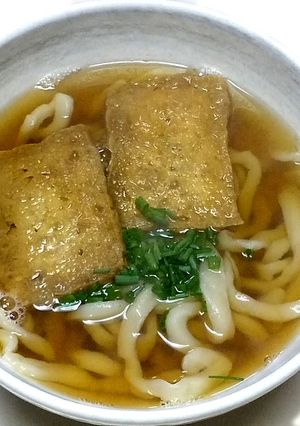 自家製油揚げのきつねうどん-レシピのメイン写真