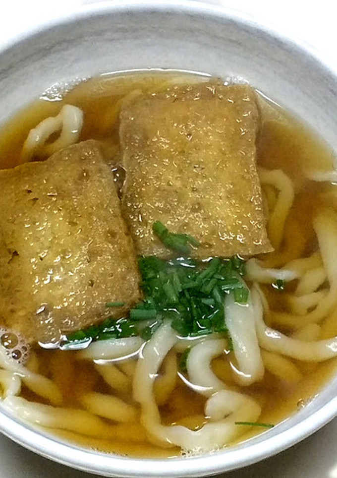 自家製油揚げのきつねうどん-レシピのメイン写真
