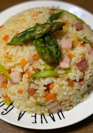 アスパラベーコンライス-レシピのメイン写真