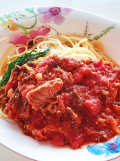 10分♪簡単&栄養!さば缶トマトパスタ☆-レシピのメイン写真