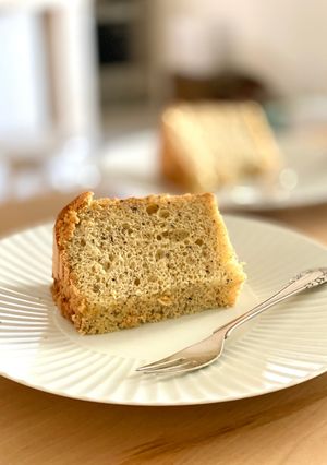 *黒ごまきな粉シフォンケーキ*-レシピのメイン写真