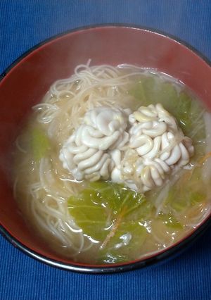 鱈の白子入りにゅうめん☆-レシピのメイン写真