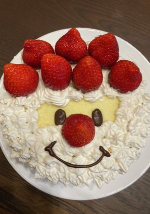 63 クリスマス サンタケーキ-レシピのメイン写真