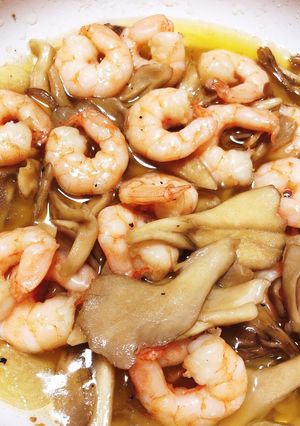 えびと舞茸のアヒージョ-レシピのメイン写真