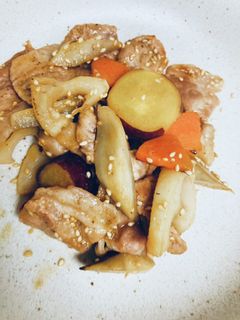 豚肉と根菜の味噌炒め-レシピのメイン写真