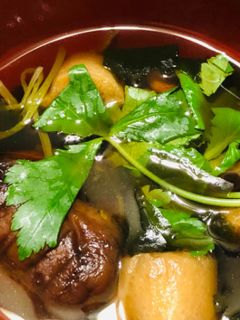 簡単にできる!お麩と椎茸のお吸い物-レシピのメイン写真