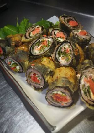 豚ロースで紫蘇チーズ明太子の磯辺揚げ-レシピのメイン写真