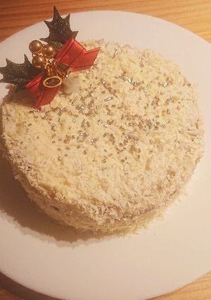 チョコスポンジのホワイトチョコケーキ-レシピのメイン写真